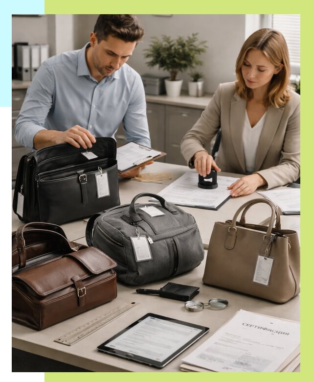 Сертификация сумок в Коркине от 7786 руб. | Алешин-Крк