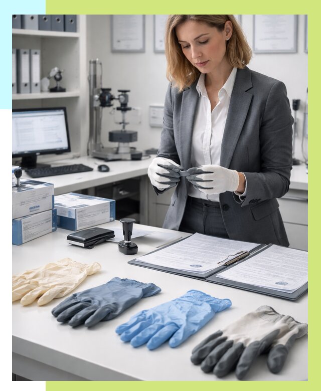 Сертификация перчаток в Коркине от 8824 р. | Алешин-Крк