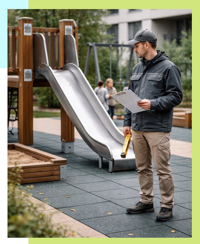 Сертификация детских площадок в Коркине от 25953 р. | Алешин-Крк