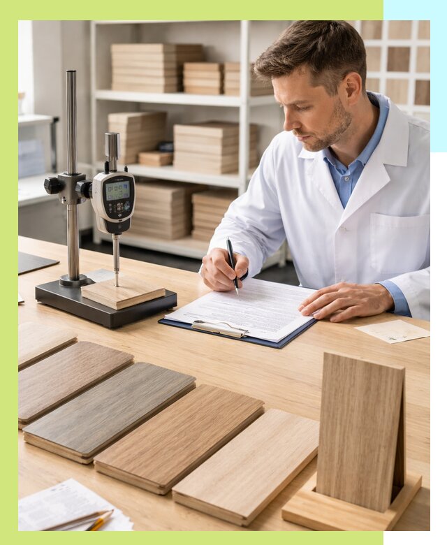 Сертификация ламината с испытаниями и оформлением документов в Коркине