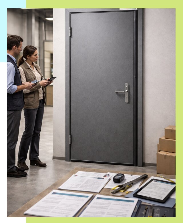 Сертификация противопожарных дверей в Коркине от 9343 р. | Алешин-Крк