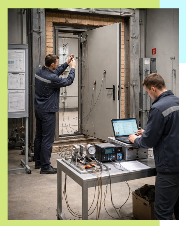 Сертификация противопожарных дверей в Коркине по ГОСТ и ТР