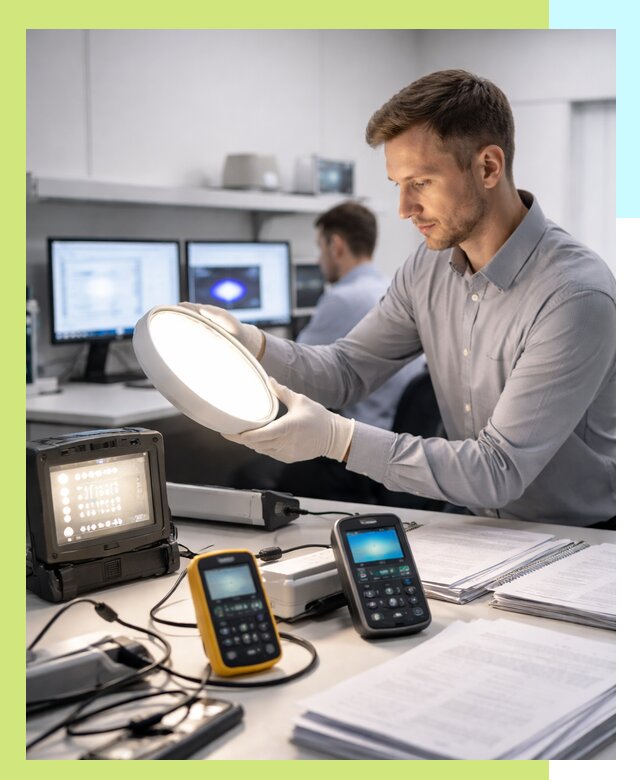 Сертификация светильников в Коркине: испытания и оформление