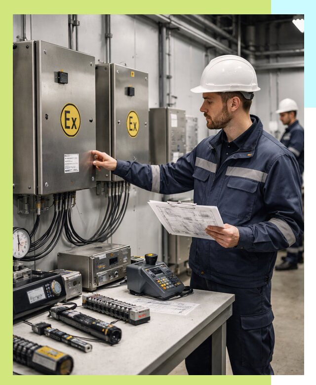 Сертификат взрывозащиты промышленного оборудования в Коркине