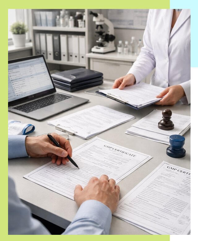 Оформление сертификата GMP в Коркине для фармпроизводства