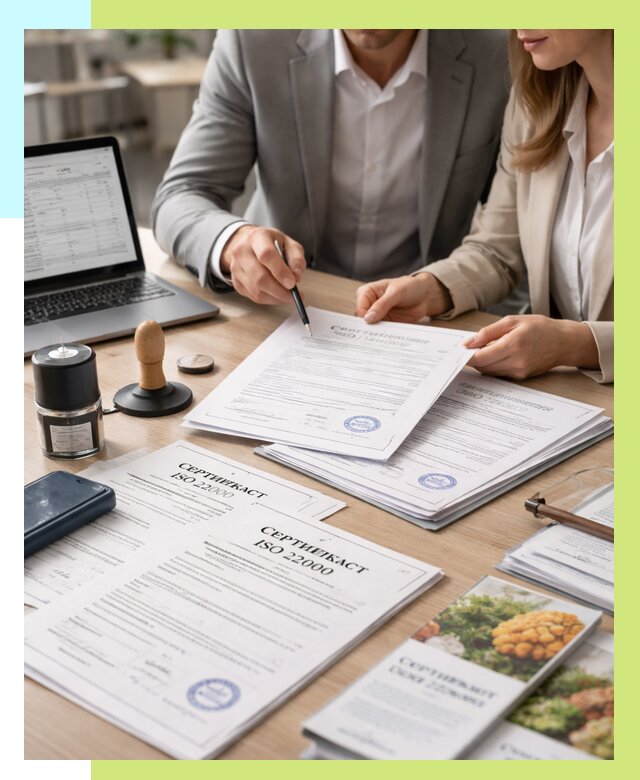 Сертификат ISO 22000 в Коркине от 41524 р. под ключ | Алешин-Крк