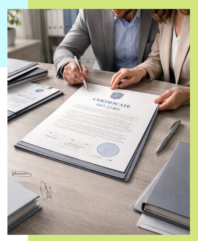 Сертификат ISO 22301 в Коркине от 46715 р. | Алешин-Крк срочно