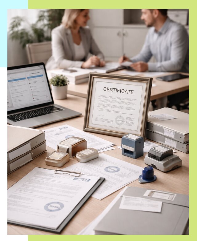 Сертификация компании в Коркине от 46715 р. | Алешин-Крк — заказ